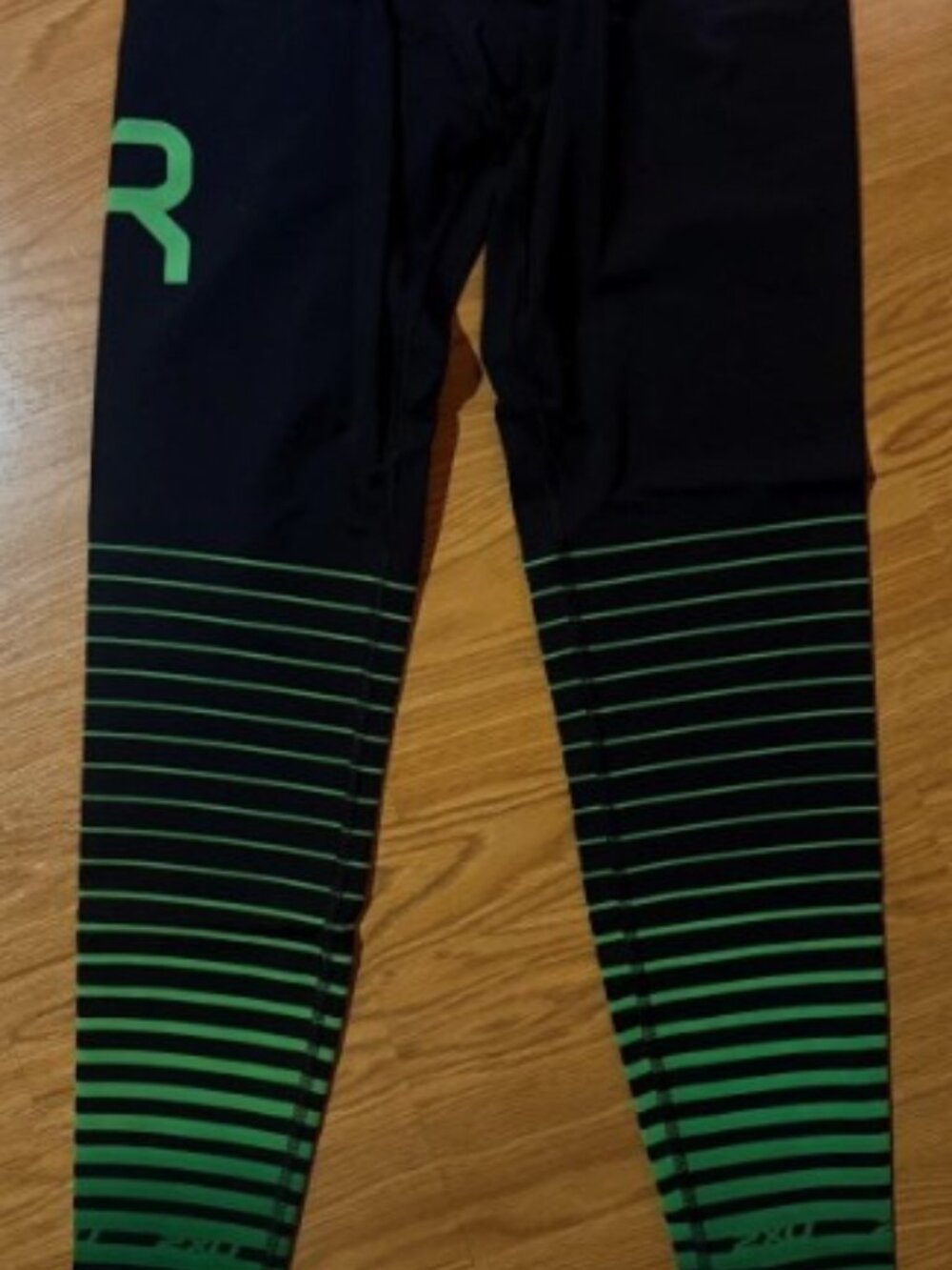 2XU Men's Elite Power Recovery Compression Tights - Enhance Large Black/Green